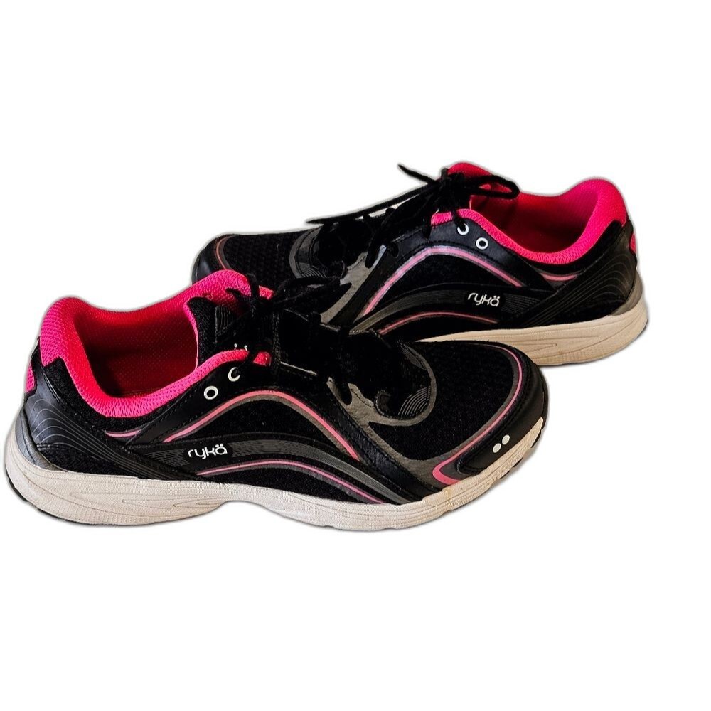 Ryka Black Pink Sky Walk Walking Sneakers Shoes Size 9 - Picture 4 of 12